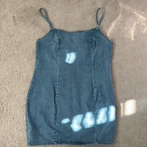 NWT H&M Spaghetti Strap Denim Mini Dress